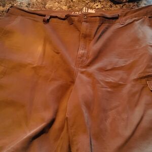 Men's New Brown Cargo Shorts Retro Style Size 48 Heavy Duty Fabric